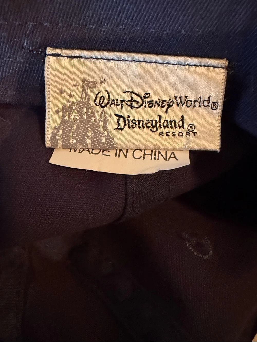Disney Navy Blue Embroidered Walt Disney World Baseball Cap